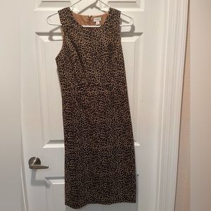 J. Crew Leopard Print Dress - Brown and Black